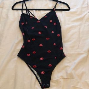 Red Lips Bodysuit